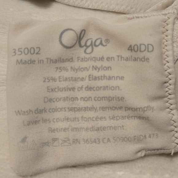 Olga 40DD Bra Model 35002 - Picture 3 of 3